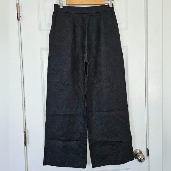 A&F Abercrombie & Fitch Linen Trouser Ultra High Wide Leg Pant 27S Short - Picture 6 of 6